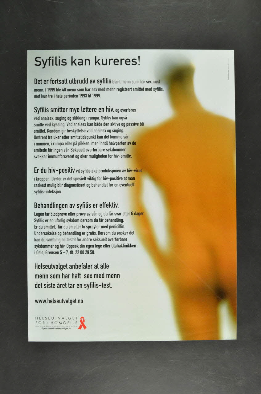 affiche "Syfilis kan kureres !" (La syphilis se soigne) 2005.122.24 Photo Mucem