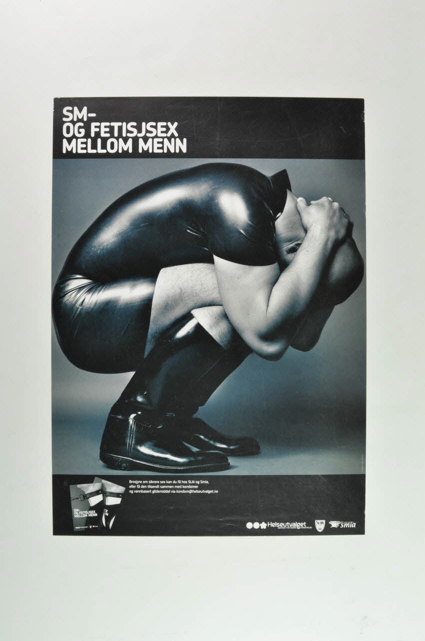 affiche "SM  og fetisjsex mellom men" (SM - and fetisk sex between men) 2005.122.25 Photo Mucem
