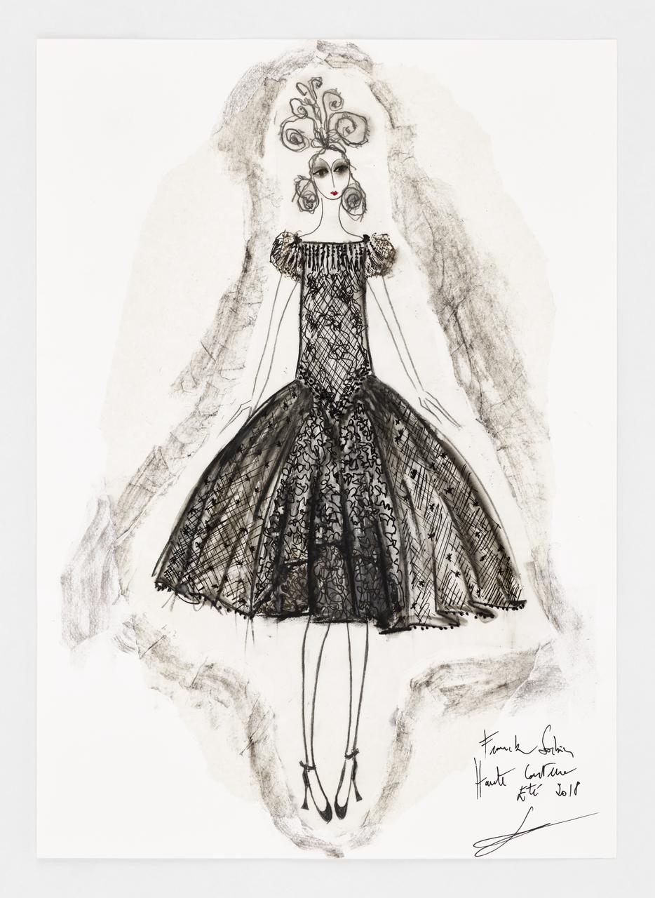 Franck Sorbier dessin Collection "The Show must go on" - Eté 2018 Ile-de-France, France 2018 2024.28.13 Photo Mucem / Marianne Kuhn