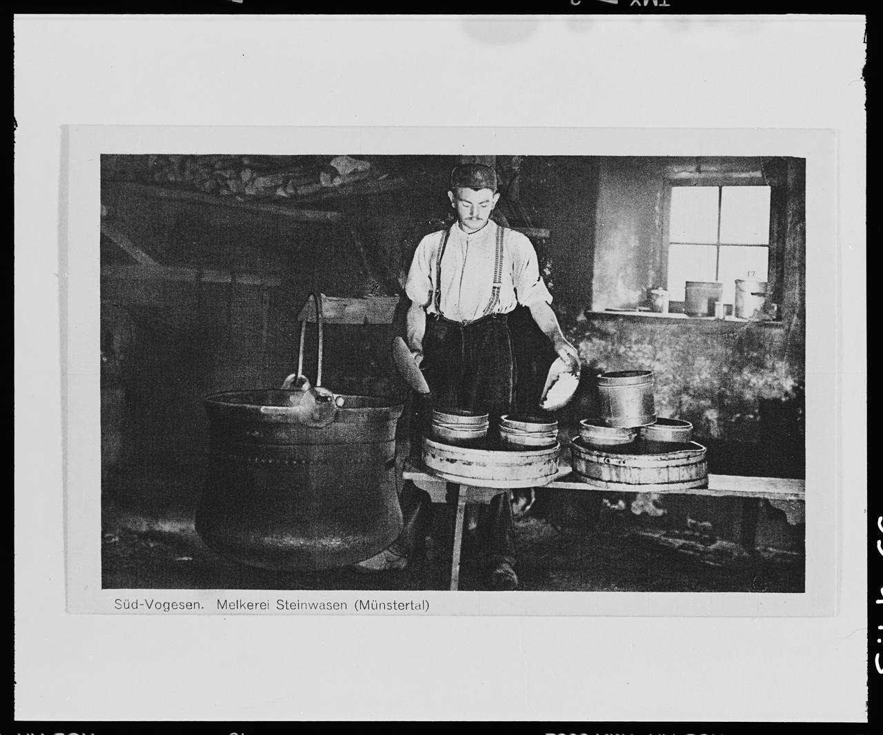 photographie Sud-vosgesen. Melkerei steinwasen (cp 046524) Ph.1999.41.3 Photo © Musée des Civilisations de lEurope et de la Méditerranée/Anonyme