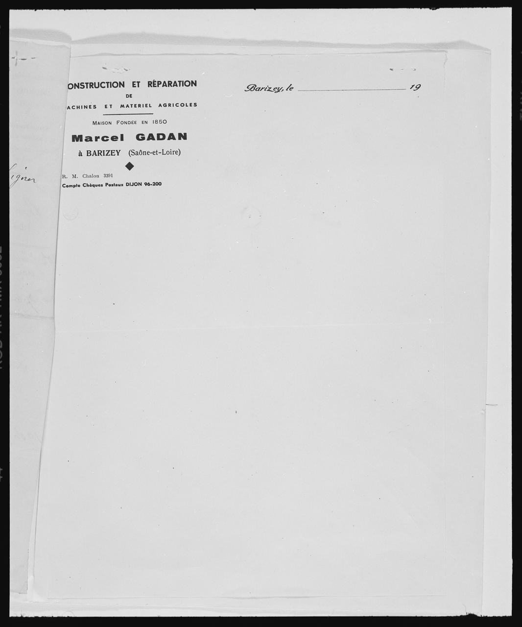 photographie Construction et reparation de machines agricoles... M. Gadan... (MS 56.4, b 117) Ph.1999.51.2 Photo © Musée des Civilisations de lEurope et de la Méditerranée/Adam, Danièle
