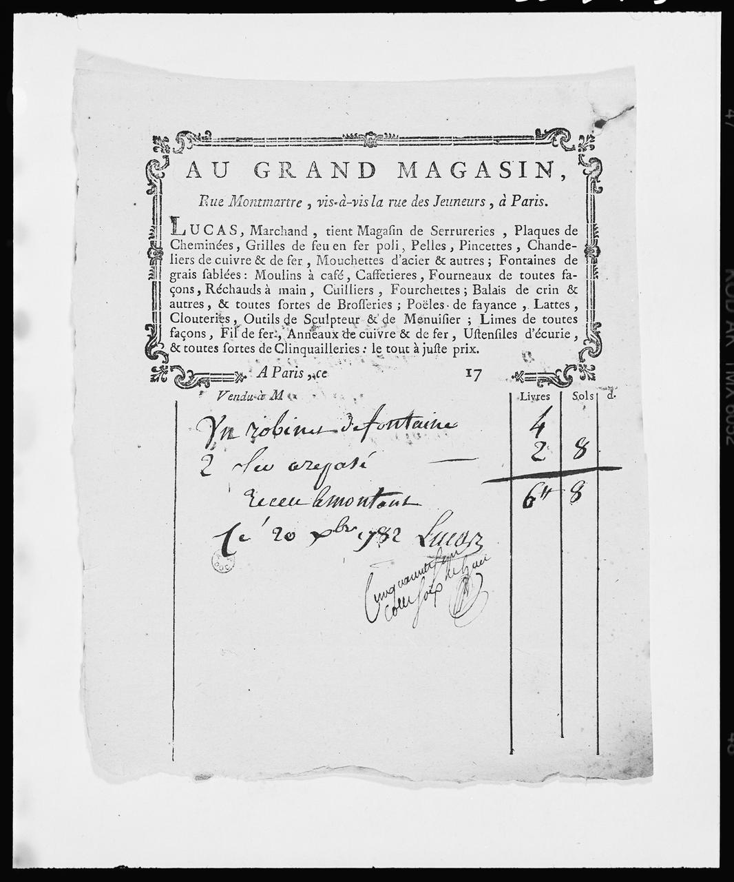 photographie Au grand magasin, rue montmartre... (MS 64.203, b 155) Ph.1999.51.3 Photo © Musée des Civilisations de lEurope et de la Méditerranée/Adam, Danièle