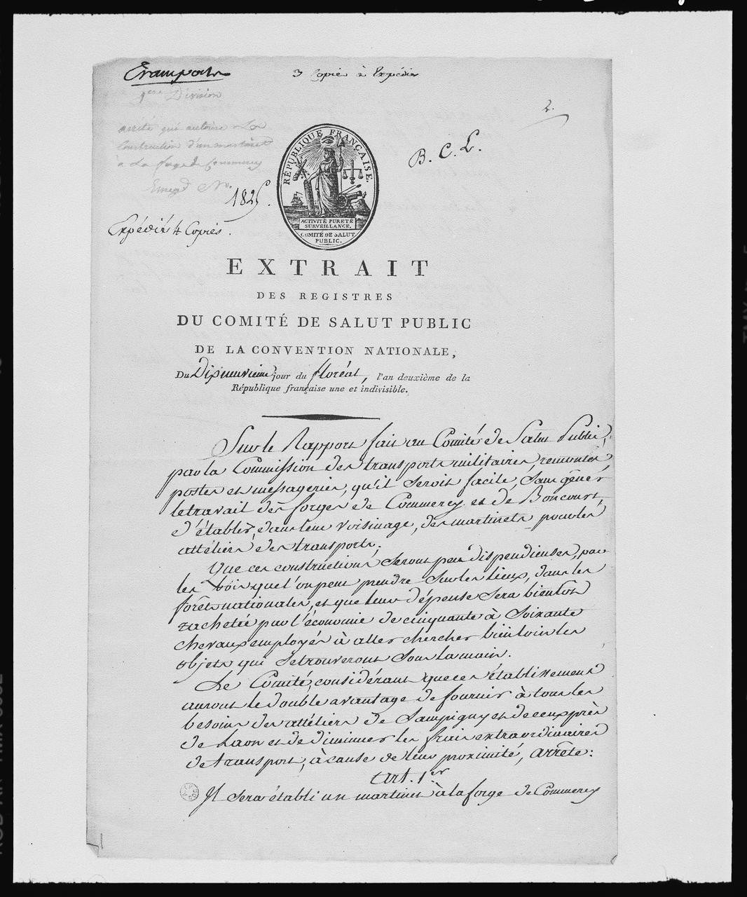 photographie (PH 4 et 5) extrait des registres du comité de salut public... (MS 64.217, b 155) Ph.1999.51.4 Photo © Musée des Civilisations de lEurope et de la Méditerranée/Adam, Danièle