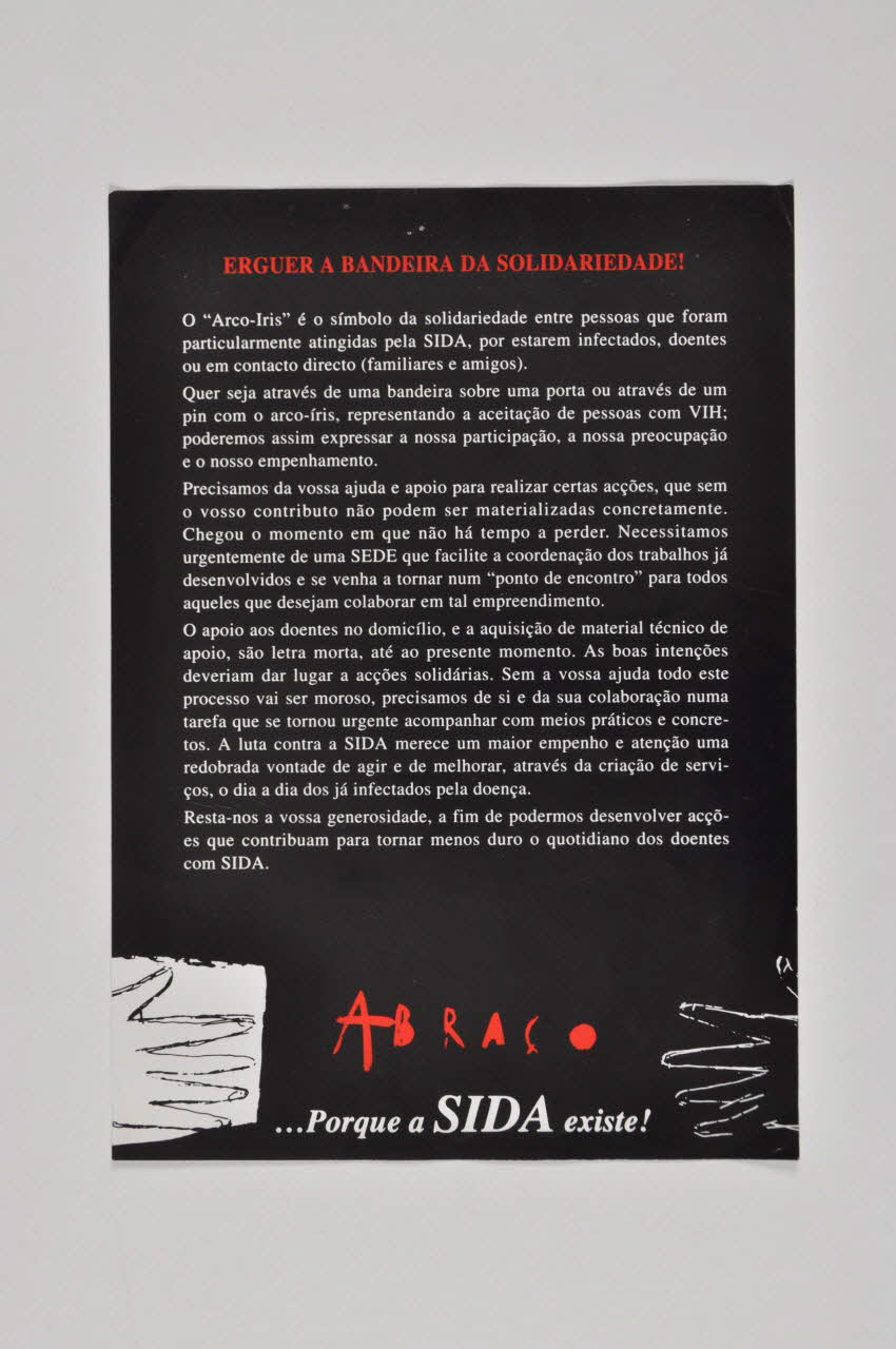 tract " Erguer a bandeira da solidariedade" (Dresser un drapeau de solidarité) 2003.109.271 Photo Mucem