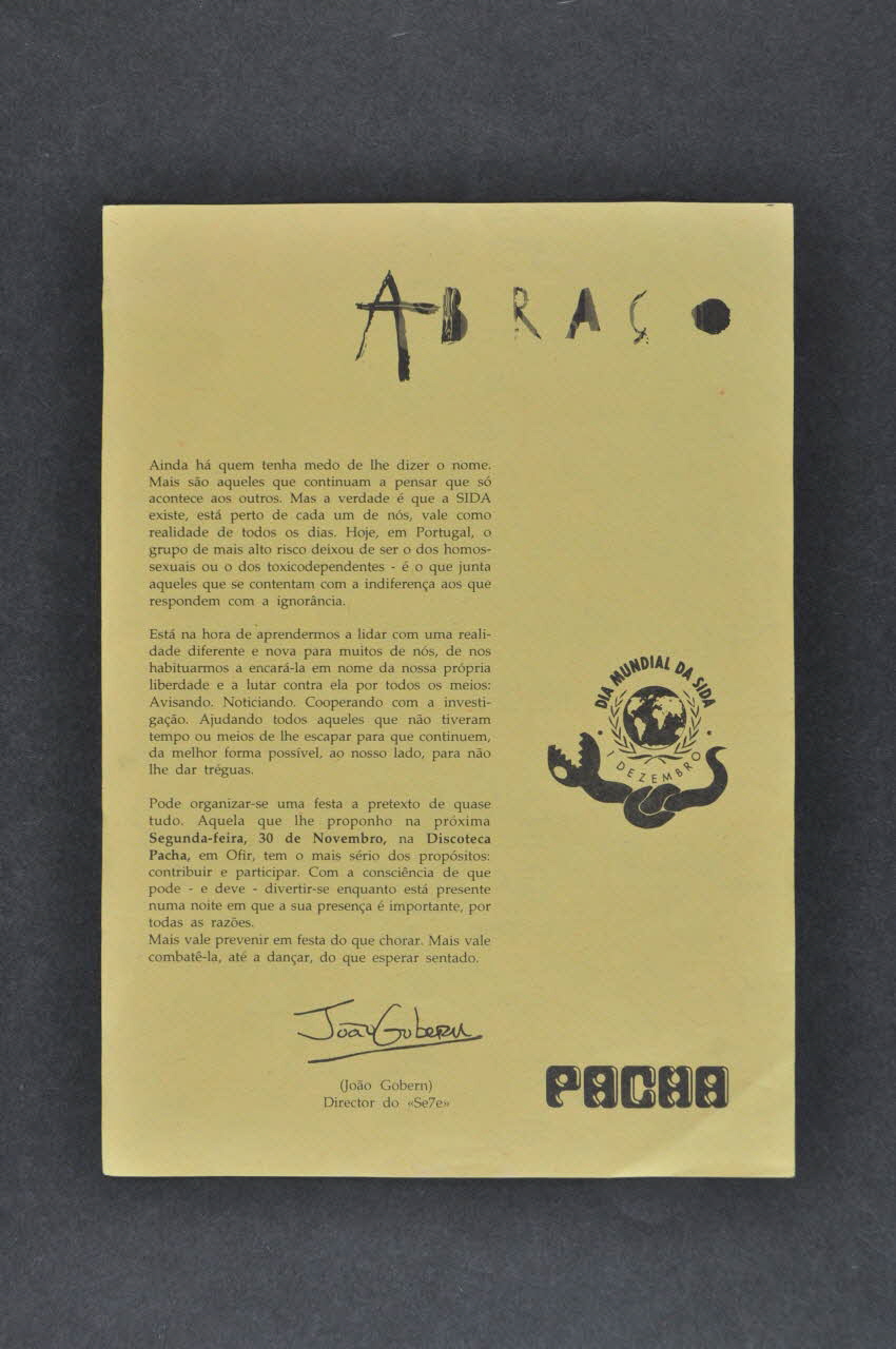 tract Discothèque Pacha (1er décembre) 2003.109.272 Photo Mucem