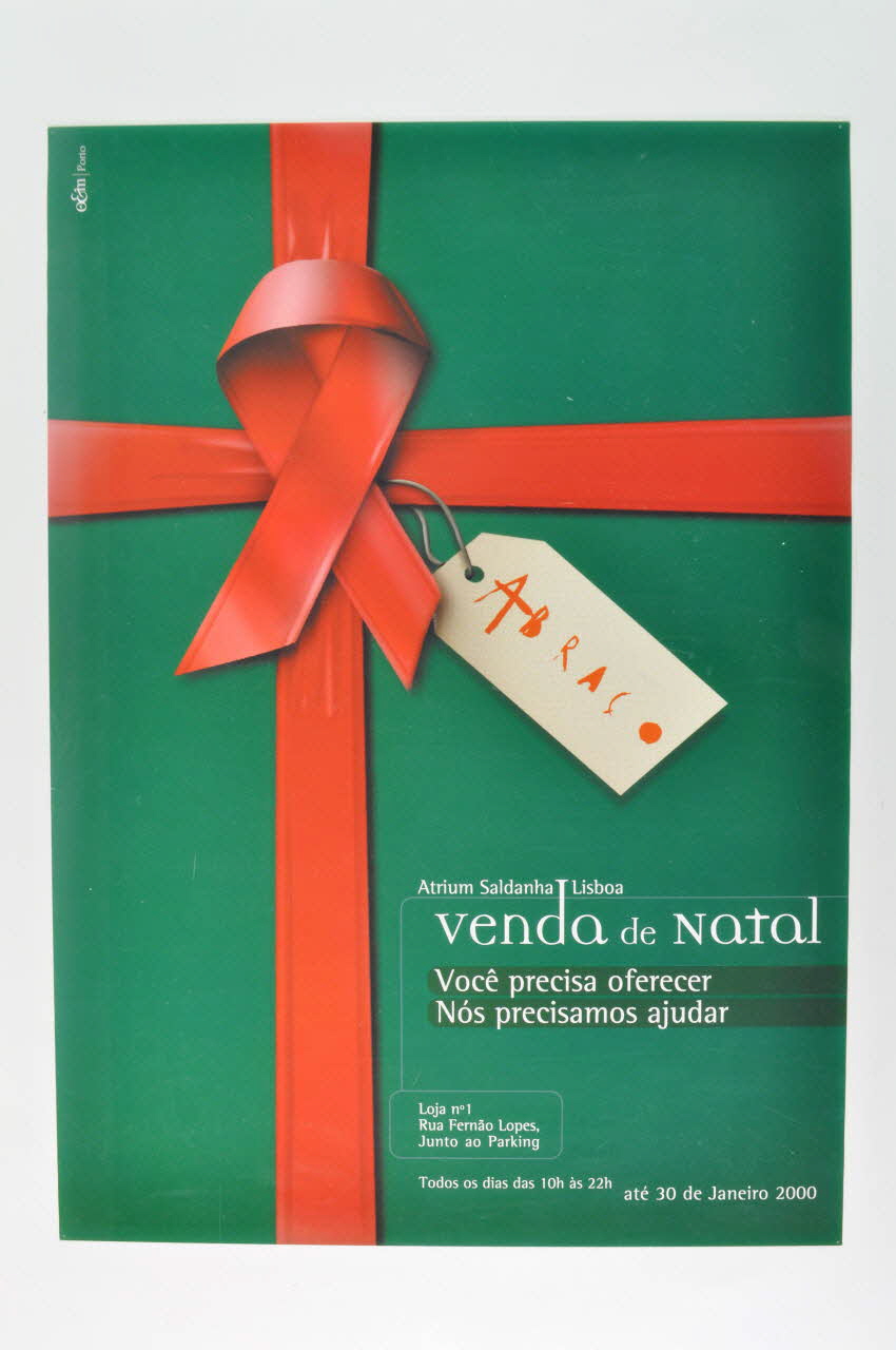 Abraço affiche Affiche "Venda de Natal" (Vente de Noël) Portugal 2000 2003.109.36 Photo Mucem