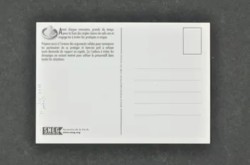 SNEG (Syndicat National des Entreprises Gaies) carte postale "Avant chaque rencontre, prends du temps pour te fixer des règles claires de safe sex..." France 2005/6 2005.123.11 Photo Mucem