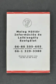 Hatter BROCHURE Au sujet du sida pour les personnes gays, lesbiennes et bisexuelles (en hongrois) Hongrie 1999 2005.124.10 Photo Mucem