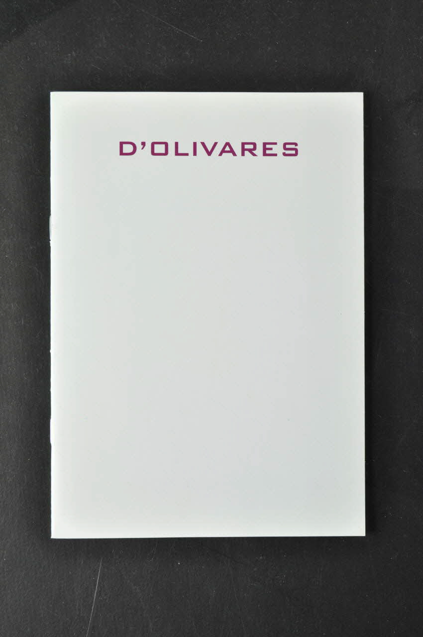 Abraço BROCHURE Exposition D'Olivares" Portugal 2003 2003.109.55  Photo Mucem