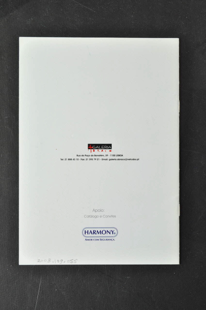 Abraço BROCHURE Exposition D'Olivares" Portugal 2003 2003.109.55 Photo Mucem