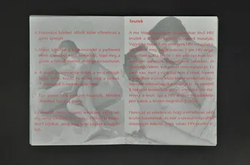 Hatter BROCHURE HIV/AIDS / Informaciok / Homo-bi-és transzsexualis férfiaknak (Informations sur le VIH/sida pour les homos - bi et transsexuels Hongrie 2002 2005.124.12 Photo Mucem