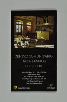 ILGA Portugal BROCHURE "Guia Gay & Lesbico de Lisboa 2001" (Guide gay et lesbien de Lisbonne 2001) Portugal 2001 2003.109.56 Photo Mucem