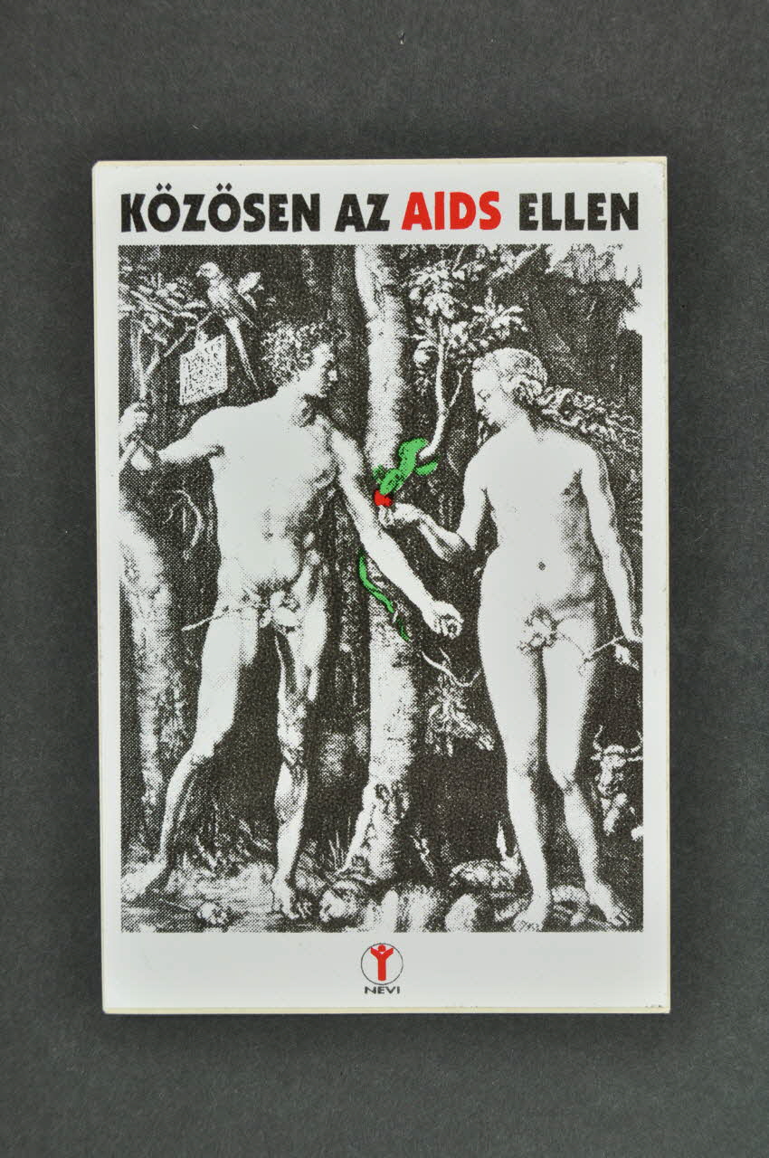 autocollant "Közösen az AIDS Ellen" 2005.124.34 Photo Mucem