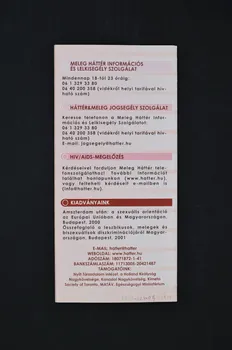 Dépliant "Hatter Tarsasag a melegekert" 2005.124.4 Photo Mucem