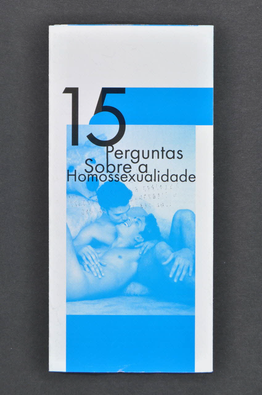 ILGA Portugal Dépliant "15 Perguntas sobre a Homossexualidade" (15 questions sur l'homosexualité) Portugal 1997 2003.110.11 Photo Mucem