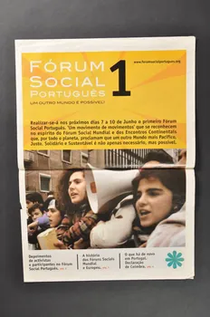 Forum Social Portuguès journal "Forum Social Portugues" n°1 Portugal 2003 2003.110.16 Photo Mucem