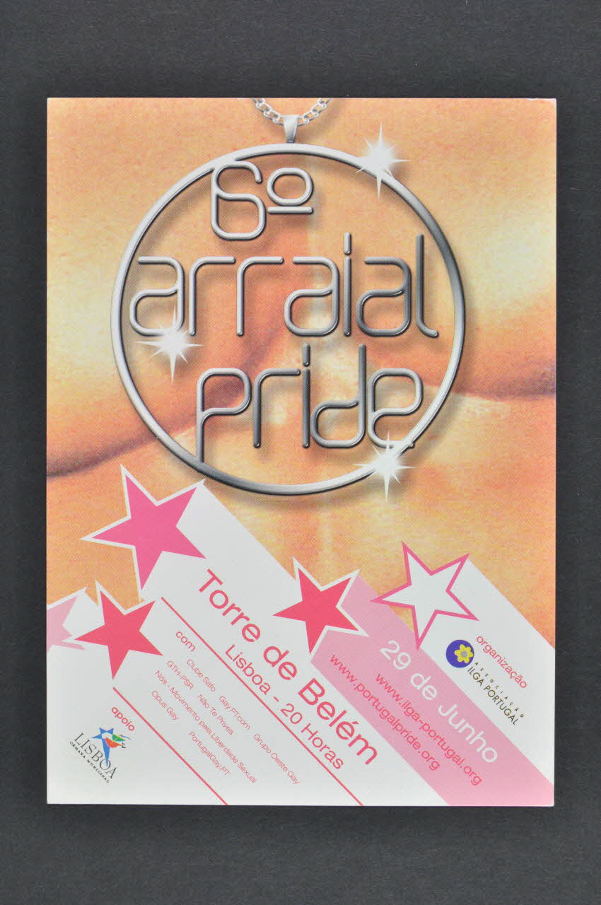 ILGA Portugal carte postale 6° arraial pride " (Gay Pride) Portugal 2002/6/29 2003.110.7 Photo Mucem