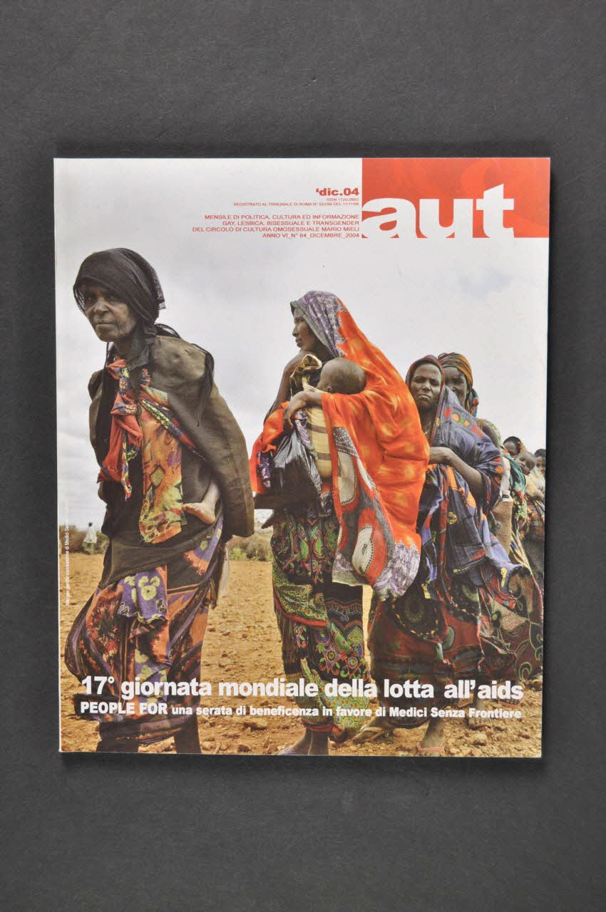 Circolo di Cultura Omosessuale Mario Mieli Bulletin associatif "17° giornata mondiale della lotta all'aids" (17° journée mondiale de la lutte contre le sida) Italie 2004/12 2005.166.2 Photo Mucem