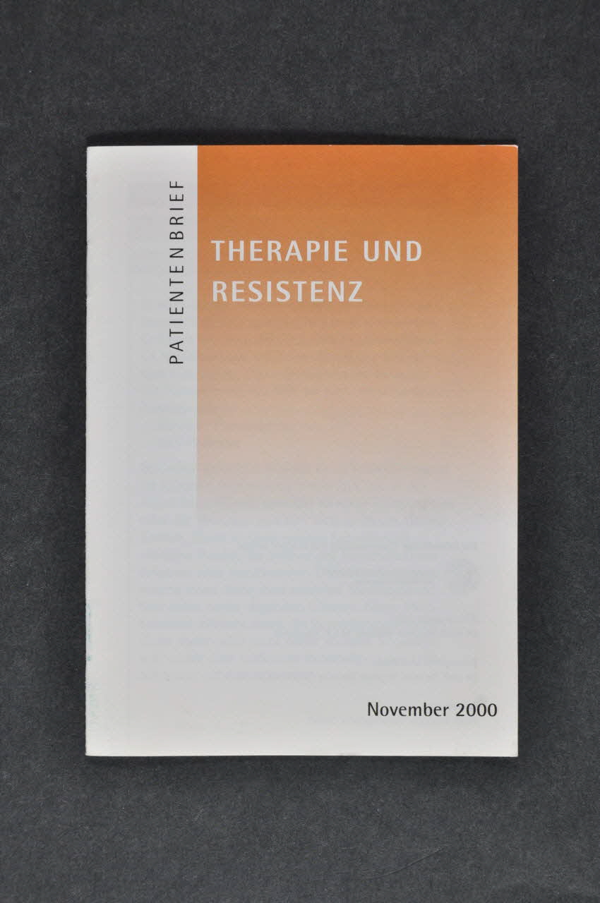 Glaxowellcome BROCHURE Allemagne 2000/11 2003.111.101 Photo Mucem