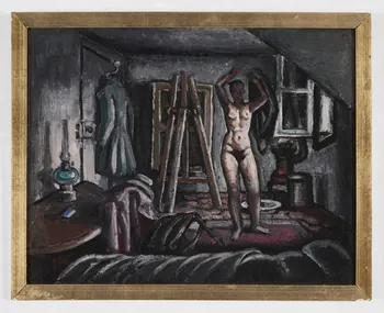 Jean Amblard tableau Atelier du peintre Ile-de-France, France 1934-1936 2025.26.3  Photo Mucem / Marianne Kuhn