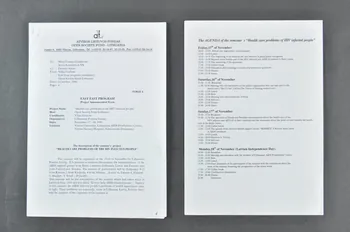 Atviros Lietuvos Fondas, Lithuanian Positive Group programme "Health care problems of the HIV infected people" (Problèmes de soin des personnes séropositives) Lituanie 1996/10 2005.168.4.1-2 Photo Mucem