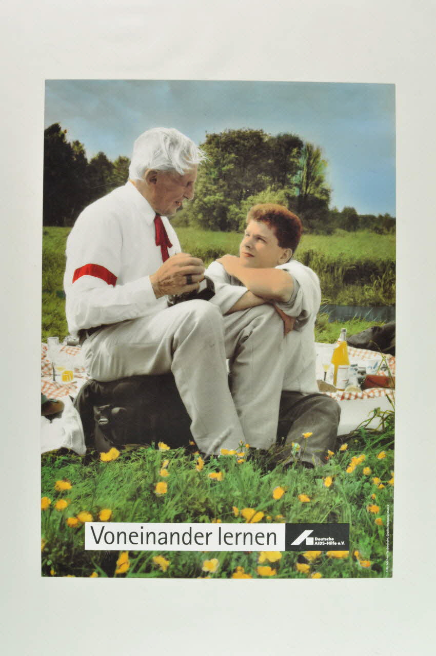 affiche "Voneinander lernen" (Apprendre l'un de l'autre) 2003.111.13 Photo Mucem