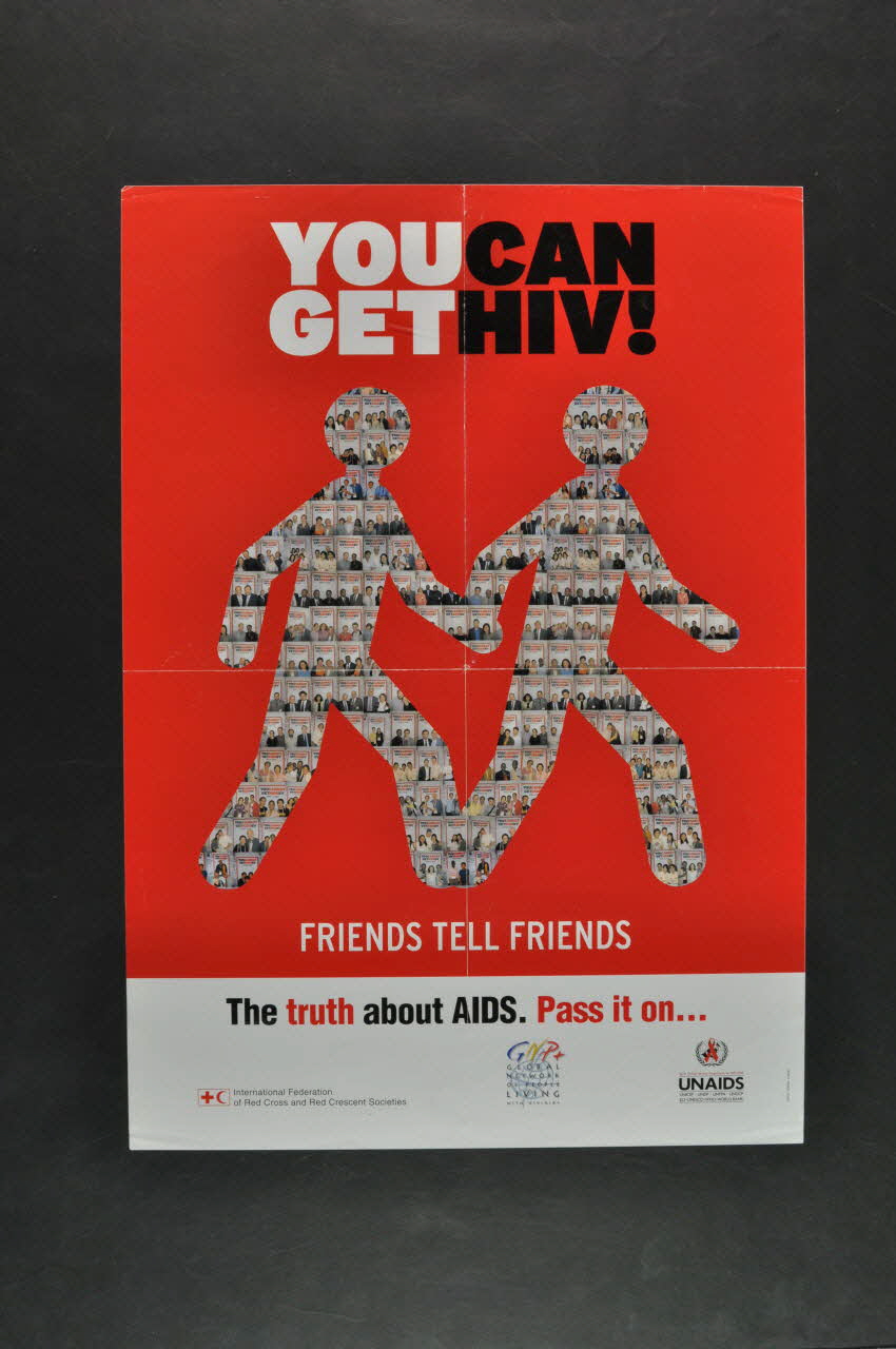 affiche "You can get HIV !" (Vous pouvez attraper le VIH) 2005.170.3 Photo Mucem