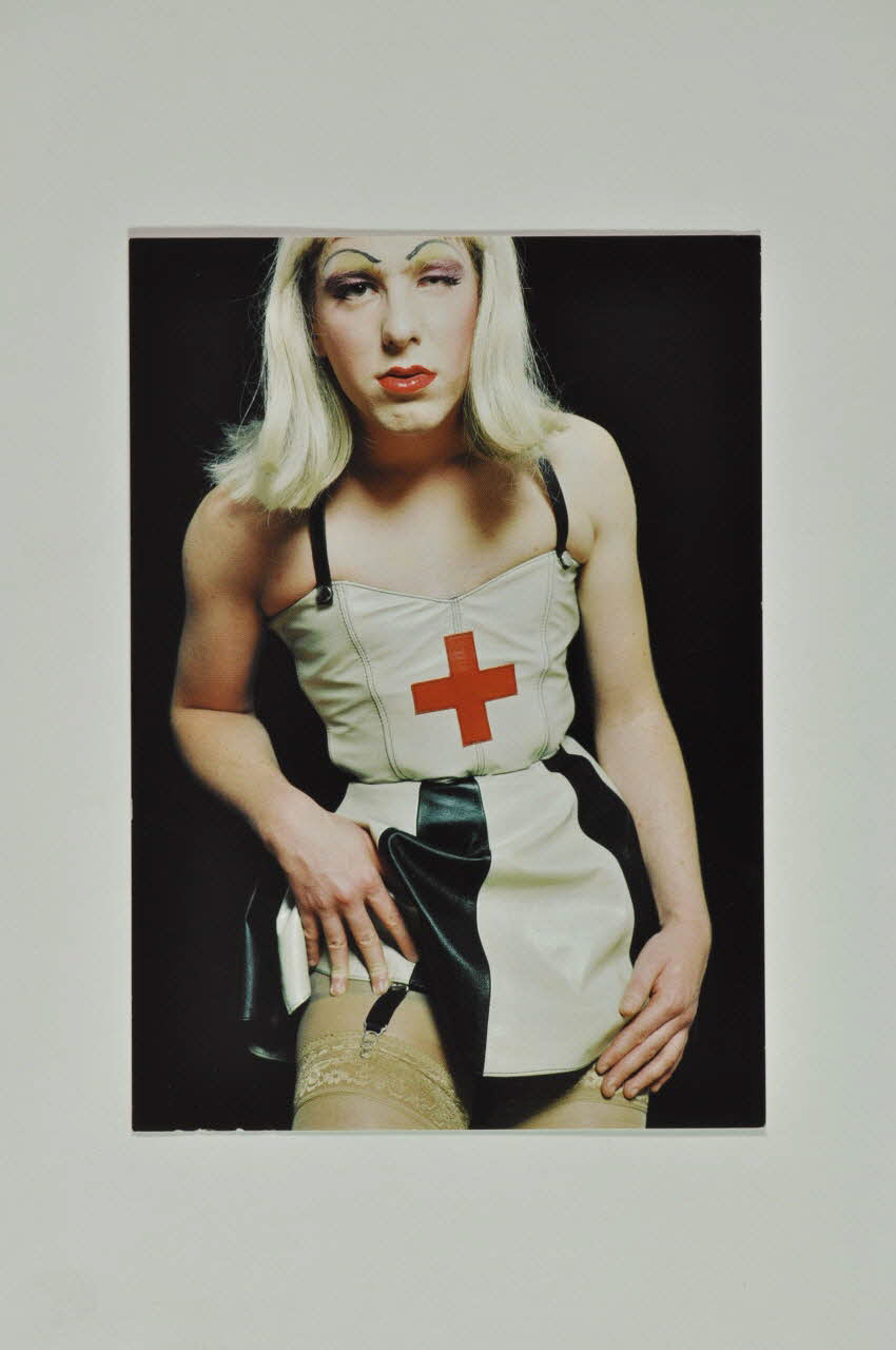 carte postale "Ohne Gummi läuft bei mir nix" (femme) (Sans caoutchouc, rien ne marche pour moi) 2003.111.140 Photo Mucem