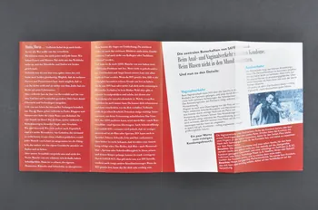 Deutsche Aids-Hilfe Dépliant "Bisexualität its eine Möglichkeit" (Il est possible d'être bisexuel) Allemagne 1999/12 2003.111.162  Photo Mucem