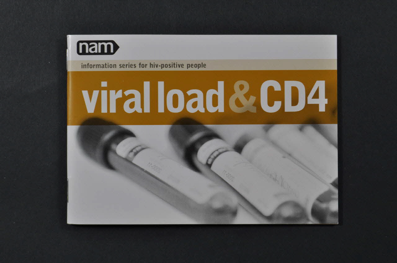 Nam BROCHURE "Viral load & CD4" (Charge virale et CD4) International 2004 2004.166.8 Photo Mucem