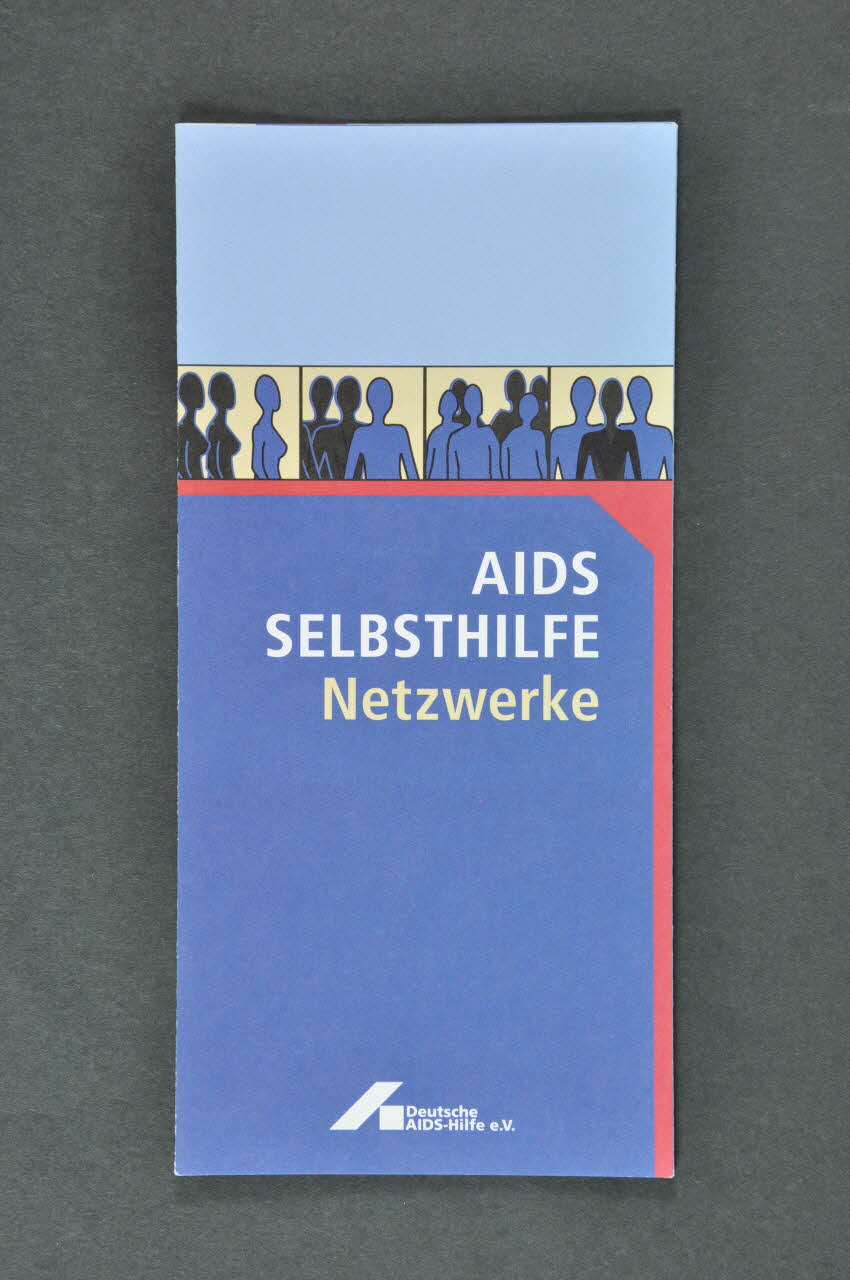 Deutsche Aids-Hilfe Dépliant "AIDS Selbsthilfe Netzwerke" (Réseau d'entraide sur le sida) Allemagne 2000 2003.111.168 Photo Mucem