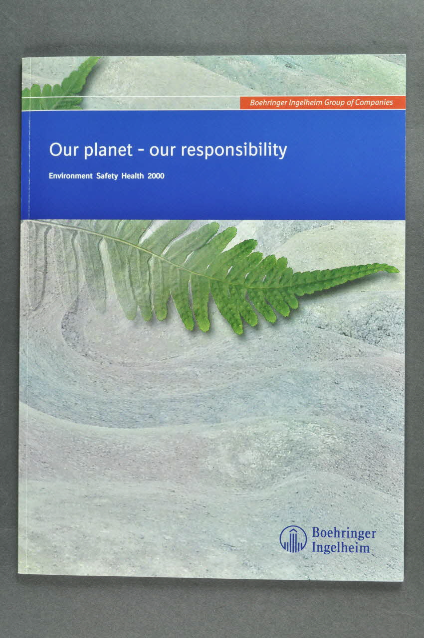Laboratoire Boehringer Ingelheim BROCHURE "Our planet - our responsibility" France 2003 2004.167.1 Photo Mucem