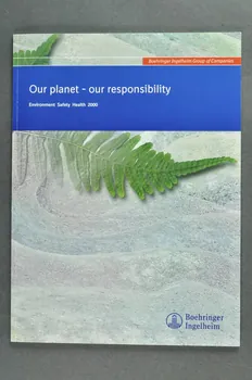 Laboratoire Boehringer Ingelheim BROCHURE "Our planet - our responsibility" France 2003 2004.167.1  Photo Mucem