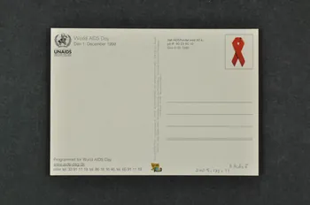 carte postale "World AIDS Day 1999" Danemark 1999 2005.173.11 Photo Mucem