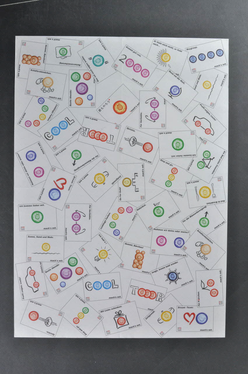 Bzga, Bonn affiche campagnes : Gib AIDS Keine chance (Ne laisse aucune chance au sida) et  mach's mit (Fais le avec) Allemagne 2004 2004.170.1 Photo Mucem