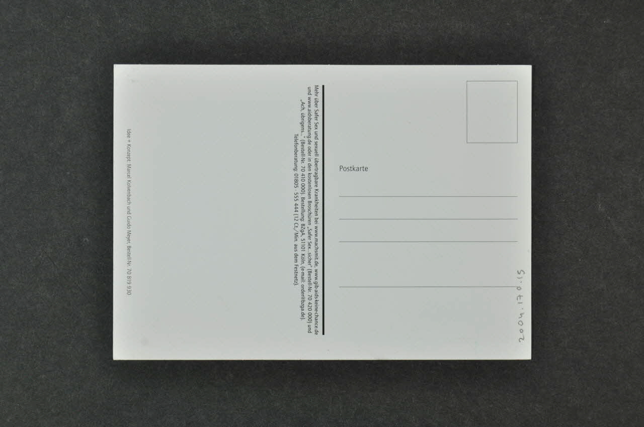 carte postale "Mein popstar" (Ma popstar) 2004.170.15 Photo Mucem