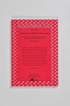 Deutsche Aids-Hilfe livre AIDS-Forum DAH. Band XXXI :  Michael Bochow : "Schwule Männer und Aids" (Les homosexuels et le sida) Allemagne 1997/12 2003.111.180  Photo Mucem