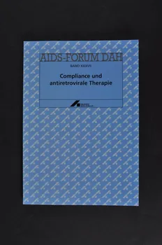 Deutsche Aids-Hilfe livre AIDS-Forum DAH. Band XXXVII : "Compliance und antiretrovirale Therapie" (Compliance et thérapie antirétrovirale) Allemagne 1999/12 2003.111.185  Photo Mucem