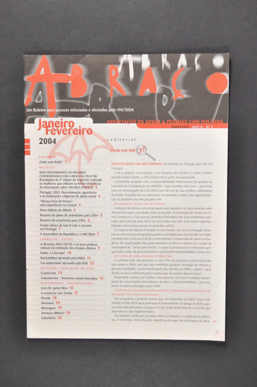 Abraço Bulletin associatif Portugal 2004 2005.175.1 Photo Mucem