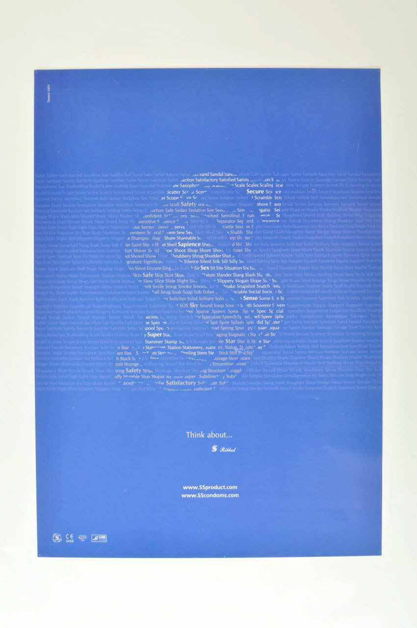 SS Condoms affiche "Think about" (Pensez-y) Arménie 2004 2004.171.2 Photo Mucem