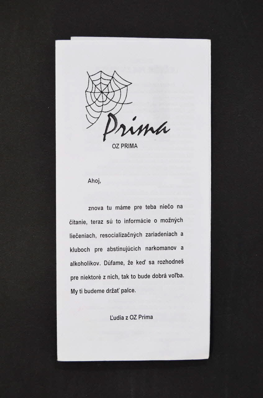Dépliant "Prima" Slovaquie 2005 2005.177.5 Photo Mucem