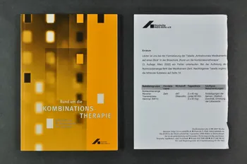 Deutsche Aids-Hilfe BROCHURE "Rund um die Kombinations -Therapie" (Autour de la trithérapie) Allemagne 2002/3 2003.111.55.1-2  Photo Mucem