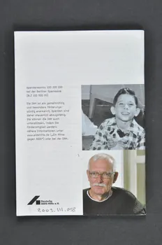 Deutsche Aids-Hilfe BROCHURE "Alter werden. Schwule erzählen aus ihrem Leben" (Devenir âgé. Récits d'homosexuels sur leurs vies) Allemagne 2002/12 2003.111.58 Photo Mucem