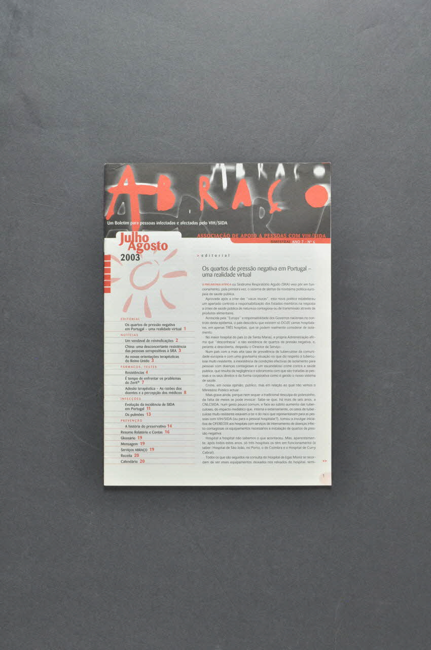 Abraço Bulletin associatif "Abraço"  juillet août 2003 Portugal 2003 2004.197.1 Photo Mucem