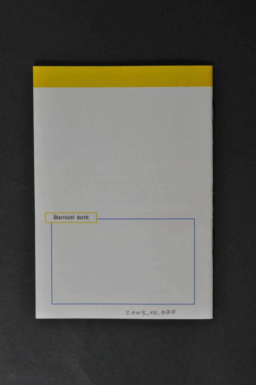 BROCHURE "HEP -ABC für schwule Männer" (Hépatites A B C pour les hommes gais) 2003.111.70 Photo Mucem