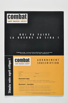 Combat face au Sida Revue associative "Combat face au sida", n°31, mars 2003 : "Handicaps. Faut-il normaliser les personnes handicapées ?" France 2003 2004.198.11 Photo Mucem