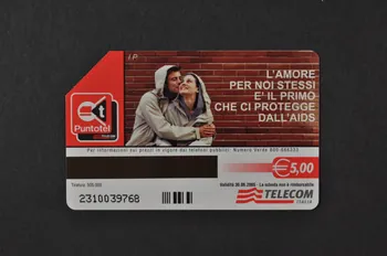 Ministère De La Santé Italie Télécarte Stop Aids Italie 2004 2004.199.2 Photo Mucem