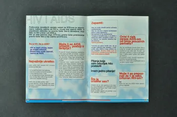 Deutsche Aids-Hilfe BROCHURE Brochure "Taschenbuch für Jungs im Sexbusiness (en serbe)  (Livre pour les jeunes qui sont dans le travail du sexe) Allemagne 1997/12 2003.111.91 Photo Mucem