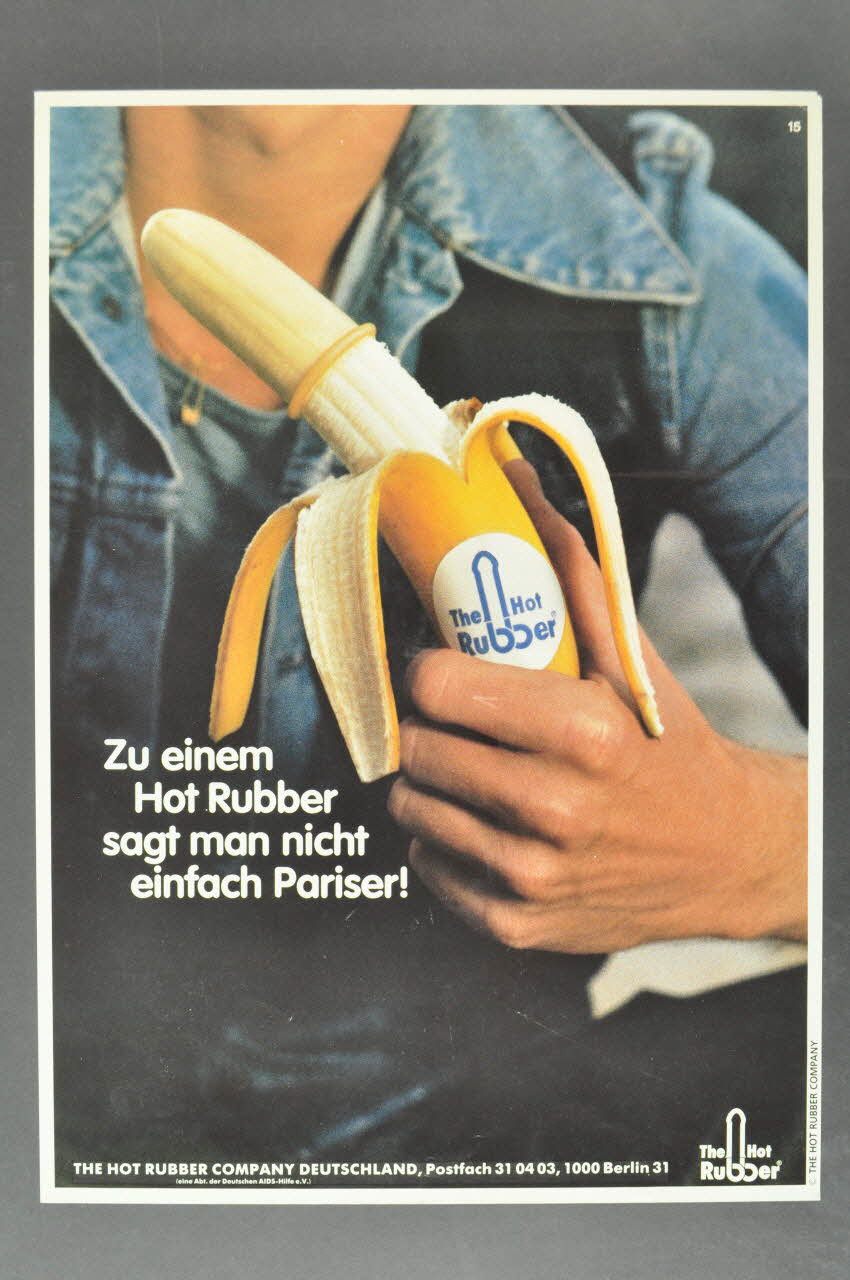 affiche "Zu einem Hot Rubber sagt man nicht einfach Pariser !" 2003.112.18 Photo Mucem