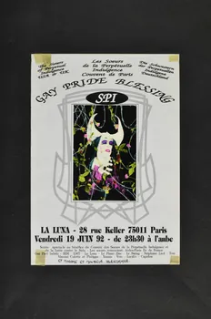 Soeurs de la Perpétuelle Indulgence affiche "Gay Pride Blessing" France 1992 2003.112.27  Photo Mucem